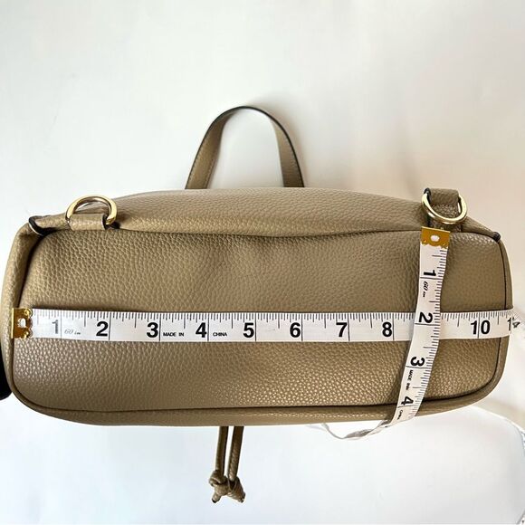 Nanette Lepore Tan "Arabelle" Vegan Crossbody Backpack Shoulder Bag - Picture 16 of 16